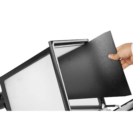 Westgate Spec Series 24-in. X 14-in. SQ Coach Pst Top Pwr & CCT Adjust., 120-277V, House Side Glare Shield GPC-SH